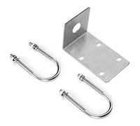 Support en L, Pince en U en Acier Inoxydable, Support D'antenne Radio pour Jambon de Voiture, pour Antenne Radio UV, HF Montée sur Véhicule
