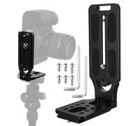 Support en L pour appareil photo reflex numérique Arca Swiss à dégagement rapide, support horizontal vertical pour trépied d'appareil photo avec vis de 6,35 mm, compatible avec les trépieds DJI Canon