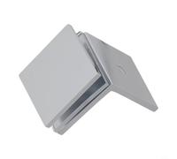 Support en laiton à angle de 90 degrés pour murs de douche, solution de montage sécurisée pour panneaux de verre décoratifs et clôtures (chromé)