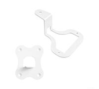 Support en métal blanc pour enceinte intelligente Wiim Lite | Construction en métal robuste, ajustement sûr, finition, empêche les oscillations, idéal pour les amateurs de musique