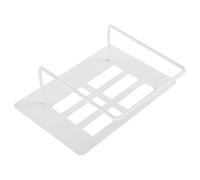 Support en Métal Mural pour Balance sans Perçage Corporelle Blanc | Rangement Discret à Domicile, Fixation Facile Divers Murs, Protège les Chutes Accidentelles