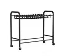 Support en métal pour pantalons roulants - Étagère de rangement polyvalente pour rideaux, écharpes, cravates et serviettes en soie - Cintre facile à installer (60 x 75 x 36,5 cm, 20 crochets)