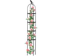 Support en métal pour plantes grimpantes d'extérieur, support métallique réglable pour plantes d'extérieur, 1,75 m, support de fleurs pour potager, vis concombre, chemins extérieurs et terrasse
