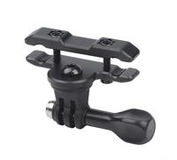 Support en métal pour siège de vélo pour caméras d'action, accessoire de montage robuste compatible avec DJI Osmo Action 6, Insta360 et Series, fixation compacte 9 x 7,6 x 4 cm, noir
