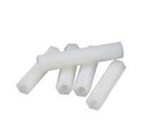 Support en nylon mère à mère, support isolé à joint en plastique M2 M2.5 M3 M5 M6, adapté à la fixation de circuits imprimés, à l'assemblage de châssis de drone, etc.(White colour,M2X15 50pcs)