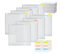 Support en papier transparent pour albums de découpe, 12 x 12 cm, avec onglets d'index adhésifs, rangement pour arts et travaux manuels | Organisateur de stockage de papier dur