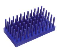 Support en Plastique pour Tubes à Essai, Séchage à L’air, Base Large | Conception à Picots Anti-basculement, Rangement Peu Encombrant, pour Plaques de Verre et Pipettes en Laboratoire