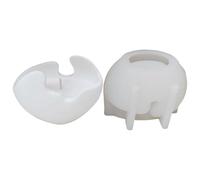 Support en silicone en forme de coquille d'œuf pour photophore en résine époxy, décoration de bougeoir, moules en silicone créatifs en forme de coquille d'œuf