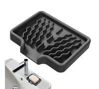 Support en silicone, porte-savon, 12 x 10 x 1,7 cm, plateau de vidange, outil antidérapant, matériau flexible pour comptoir de salle de bain, évier de cuisine, étagère de douche, rangement d'éponges