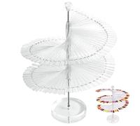 Support en spirale pour couleurs d'ongles, présentoir de nuancier pour nail art, présentoir en spirale pour faux ongles, outils de pratique transparents en plastique, 120 bâtons, étagère 120 bâton