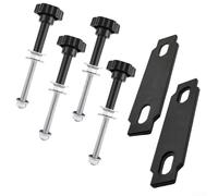 Support en tôle de sable pour barres de toit, kit de fixation tout-terrain avec plaque de base en acier, pour X-BULL/Fieryred/Bunker Industry, 4 barres filetées, noir
