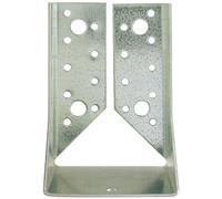 Support en "U" galvanisé inversé Alberts - Hauteur 120 mm - Largeur 80 mm