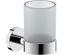 Support en verre Bravat Varuna 778210 à coller ou à visser, chromé