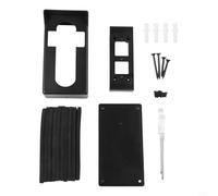 Support en vinyle pour sonnette vidéo Ring Video Doorbell, support ABS pour maintenir le niveau de la caméra, housse de protection résistante aux intempéries pour une vue droite, noir
