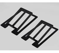 Support Enceinte Bureau, Lot de 2 Noir - Stable, Anti-Vibration pour Haut-Parleurs de PC/Desktop, Base Large, Charge 5kg, Améliore Le Son, Compatible avec Enceintes de Type Kanto YU2