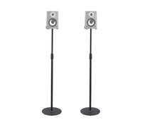 Support Enceinte sur Pied，Pieds Enceintes，S'allonge de 75 à 140cm，Supporte Les Petites Enceintes Satellites Allant Jusqu'a 8KG，Ensemble de 2，Support de Haut-Parleur Universel,Antidérapant