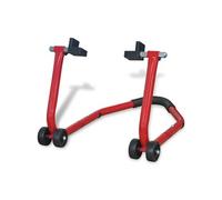 vidaXL Support enclos arrière pour moto motocycle Rouge Béquille d'atelier moto Rouge G