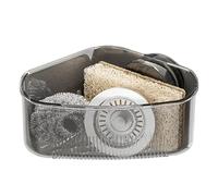 Support éponge : accessoires de cuisine avec étagère en éponge, boîte de rangement pour bonde de vidage de tasse à aspiration | évier Caddy | Organisateurs de cuisine et de stockage