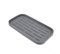Support Éponge Silicone 25x13cm Séchage Rapide(Gray)