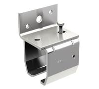 Support équerre enveloppant en INOX 304L pour fixation murale des rails SLID'UP SU2052 et SU2053-60 kg