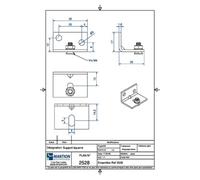 Support équerre pour fixation murale du rail CADETTE - MANTION - 2528 Noir G