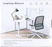 Support Ergonomique En Plastique Pour Ordinateur Portable Et Macbook - Noir - Pied Rotatif - 25,5 X 1,8 X 28 Cm - 0,53 Kg