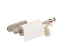 Support essuie-Tout Porte-Rouleau de Papier essuie-Tout sous Armoire, Support Mural, Porte-Rouleau en Acier Inoxydable for Cuisine et Salle Bain(Silver)