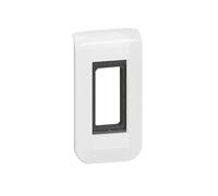 Support et plaque simple 1 module Mosaic, LEGRAND, blanche