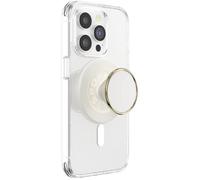 PopSockets: PopGrip Round pour MagSafe - Anneau Adaptateur pour MagSafe Inclus - Support et Poignée pour Smartphone et Coques avec Un Top Interchangeable - Enamel Coconut Creme