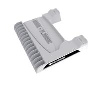 Support et station de refroidissement pour PS5 Pro, station de chargement de manettes pour PS5 Pro/Slim, chargeur de manettes, ventilateur de refroidissement (blanc)