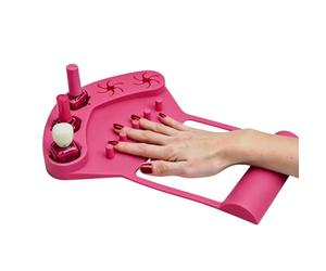 Support Et Tapis Pour Le Polissage Des Ongles En Silicone Tapis | Support Organisateur De Polissage D'Ongles pour femmes débutantes, table de coiffeuse, salon, atelier,