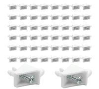 Support Étagère, 50 Pcs Support Etagere 101558 Compatibles avec PAX, Supports de Tablette, Taquets pour Étagères Remplaçants pour KOMPLEMENT, Pour Armoire De Cuisine, Bibliothèque, Armoire