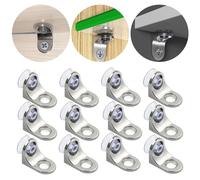 Support Etagere Fixation Invisible Verre Murale Placard Meubles Taquets Taquet éTagèRes Avec Couvercle AntidéRapant Supports, 12 pièces