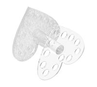Support Facile à Utiliser Portable pour Stylo à Ongles PET Argenté Cœur | Préserve L’ordre du Plan de Travail, Limite les Taches, Forme Cœur, Usage Manucure, Format Léger