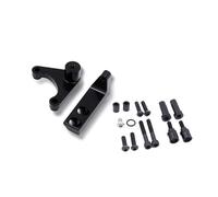 Support Fixation Amortisseur Direction Moto pour Ducati Hypermotard 950 SP RVE 2019-2023 Kit Montage Linéaire Inversé Amortisseur Directions Moto Stabilisateur Support(Bracket-Black)