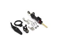 Support Fixation Amortisseur Direction Moto pour Yamaha MT 09 MT09 MT-09 SP 2021 2022 2023 Adaptateur Support Commande Linéaire Amortisseur Directions Moto Stabilisateur Support(Ensemble 4)
