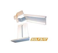 Support fixation fenêtre - SELFSAT - H30/H21 - Antenne plate - Blanc - Montage facile