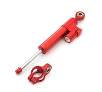 Support Fixation Kit D'amortisseur De Direction pour Scooter Électrique pour Zero 10X - Support Modification Roue Avant Pièces Skateboard D'amortisseur(Rouge)