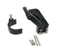 Support Fixation Kit D'amortisseur De Direction pour Scooter Électrique pour Zero 10X - Support Modification Roue Avant Pièces Skateboard D'amortisseur(Noir)