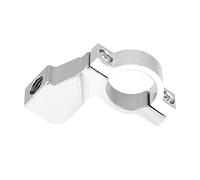 Support Fixation Montage, Keenso Base de Miroir Adaptateur Support de Rétroviseur Universel pour Rétroviseur de Moto de 7/8" en Alliage d'Aluminium(Silver)