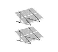 Support Fixation Panneau Solaire Inclinable Réglable 0-90° 114 cm Lot de 2