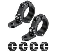 Support fixation pour barre lumineuse réglable à 360°, en alliage d'aluminium, pour arceau de sécurité, pour UTV, drapeau lumineux, solide et robuste(2 pieces)