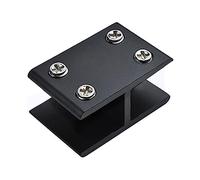 Support fixe en verre sans cadre en alliage d'aluminium de type L, J | Pince fixe en alliage d'aluminium pour support de fixation de combinaison de verre, accessoires de fixation durables pour