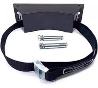 Support fixe for bouteilles de gaz avec sangle réglable de 99 cm et 2 vis de fixation, étagère de rangement for bouteilles de gaz for la maison(Black)