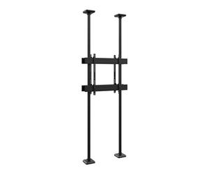 Support fixe Hagor CPS pour 2 écrans dos-à-dos - 75"-86" (fixation sol/plafond, recto-verso)