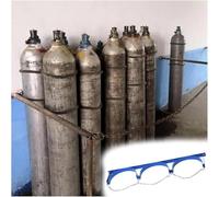 Support fixe mur de réservoir d'hydrogène, Support de réservoir d'oxygène, support de bouteille de gaz avec chaîne, acier, plusieurs tailles