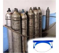 Support fixe mur de réservoir d'hydrogène, Support de réservoir d'oxygène, support de bouteille de gaz avec chaîne, acier, plusieurs tailles