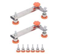 Support fixe pour machine à couper, 6 patins en caoutchouc antidérapants pour les pieds, 2 bras, support base pour machine à découper avec absorption des chocs