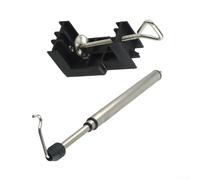 Support Fixe pour perceuse 40mm Hauteur Ajustable Support Fixe | Hauteur ajustable 25-55cm, acier inoxydable, rotation 360°, usage vertical horizontal, pour idéal atelier