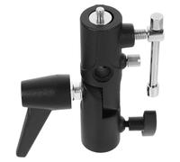 Support Flash H en Alliage D’Aluminium pour Double Flash et Parapluie | Serrage Rapide à Molette, Montage sur Support Lampe Torche, Noir, Usage Photo Pro